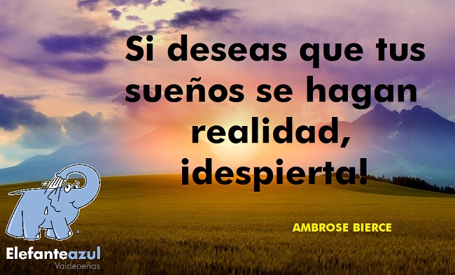Si deseas que tus sueños se hagan realidad, ¡despierta!