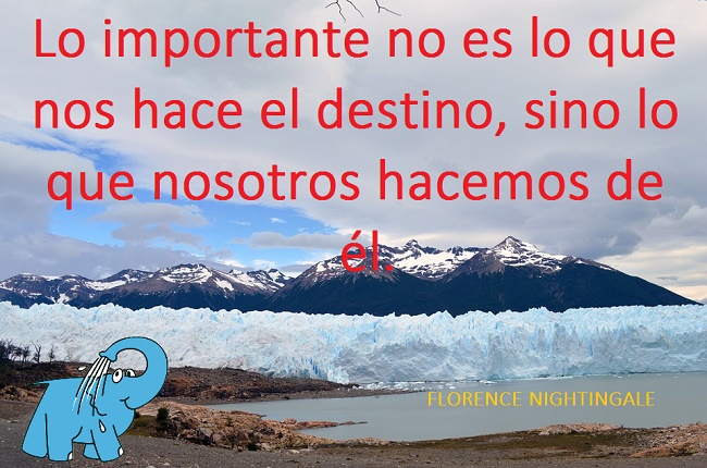 Lo importante no es lo que nos hace el destino, sino lo que nosotros hacemos de él.
