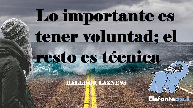 Lo importante es tener voluntad; el resto es técnica