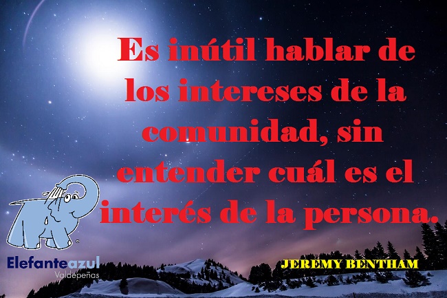 Es inútil hablar de los intereses de la comunidad, sin entender cuál es el interés de la persona.