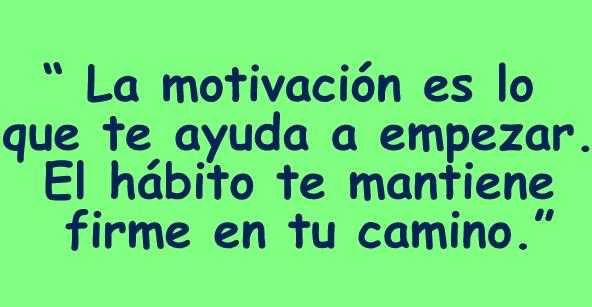 Relación entre motivación y hábito que nos explica Jim Ryun en esta frase que te recomienda Elefante Azul Valdepeñas.