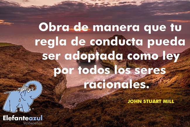 Obra de manera que tu regla de conducta pueda ser adoptada como ley por todos los seres racionales.