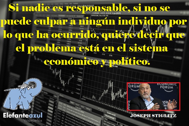 Si nadie es responsable, si no se puede culpar a ningún individuo por lo que ha ocurrido, quiere decir que el problema está en el sistema económico y político.