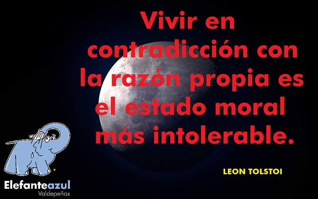 Vivir en contradicción con la razón propia es el estado moral más intolerable.