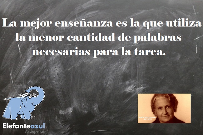 La mejor enseñanza es la que utiliza la menor cantidad de palabras necesarias para la tarea.