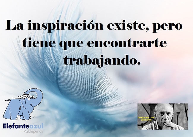La inspiración existe, pero tiene que encontrarte trabajando.