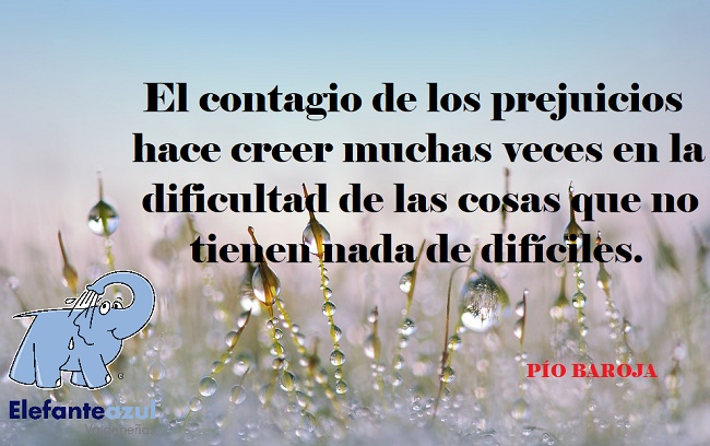 El contagio de los prejuicios hace creer muchas veces en la dificultad de las cosas que no tienen nada de difíciles.