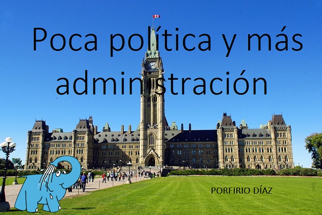 Poca política y más administración