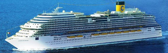 Barco Costa Diadema de Costa Cruceros Foto del Barco Costa Diadema de la Compañía Costa Cruceros en el Sitio Web del Elefante Azul de Avilés