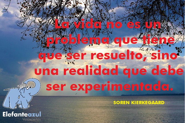 La vida no es un problema que tiene que ser resuelto, sino una realidad que debe ser experimentada.