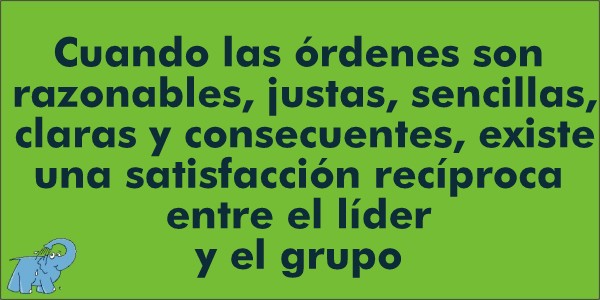 "Cuando las órdenes son razonables, justas, sencillas, claras y consecuentes, existe una satisfacción recíproca entre el líder y el grupo", frase de Sun Tzu que te recomienda Elefante Azul Valdepeñas