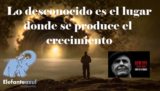 Lo desconocido es el lugar donde se produce el crecimiento