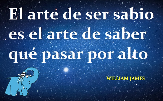 El arte de ser sabio es el arte de saber qué pasar por alto