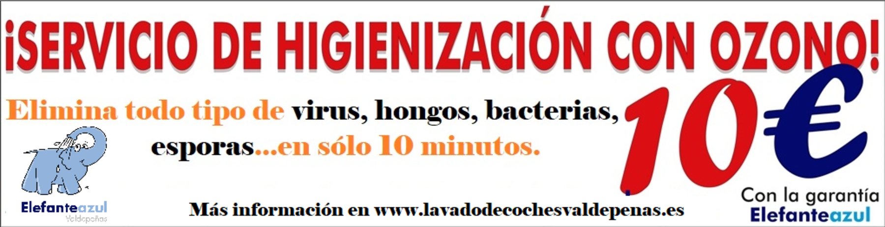 Servicio de higienización y desodorización del interior del vehículo