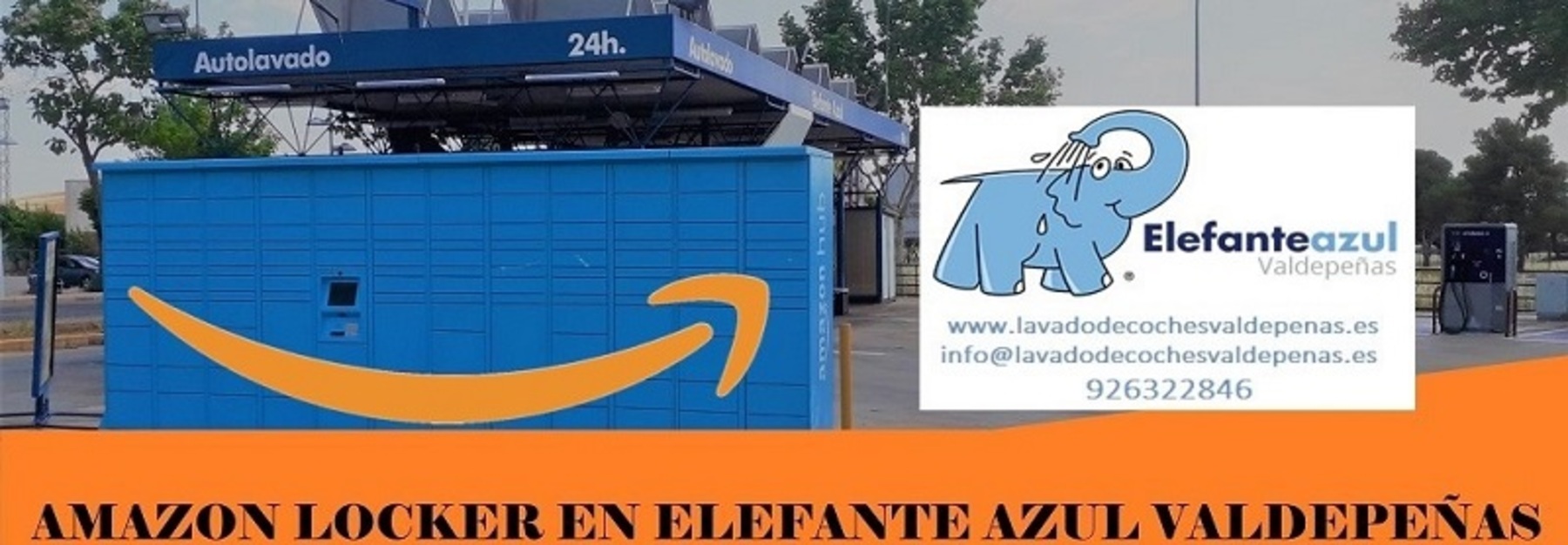 Amazon locker en Elefante Azul Valdepeñas