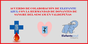 Acuerdo de colaboración con la Hermandad de Donantes de Sangre del Sescam de Valdepeñas 