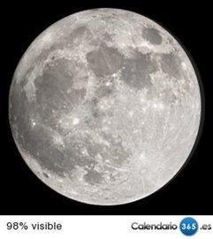 Fase lunar 05 de febrero de 2015