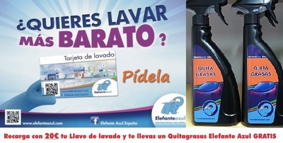 Promo 20 quitagrasas Elefante Azul Valdepeñas