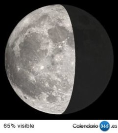 Fase lunar 08 de junio de 2015