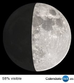 Fase lunar 25 de junio de 2015