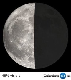 Fase lunar 07 de agosto de 2015