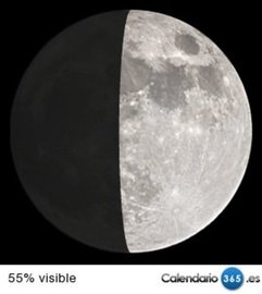 Fase lunar 21 de octubre de 2015