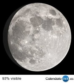 Fase lunar 25 de octubre de 2015
