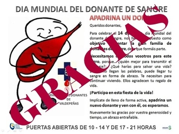 Éxito de participación en la celebración del Día Mundial del Donante 2017