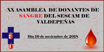 XX Asamblea de Donantes de Sangre del Sescam de Valdepeñas