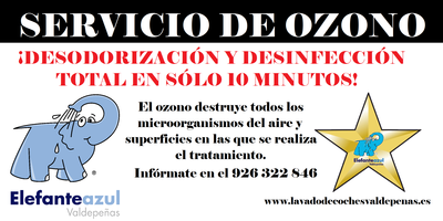 Higienización y desinfección con ozono