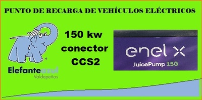 Punto Recarga Vehículos Eléctricos 150 KW